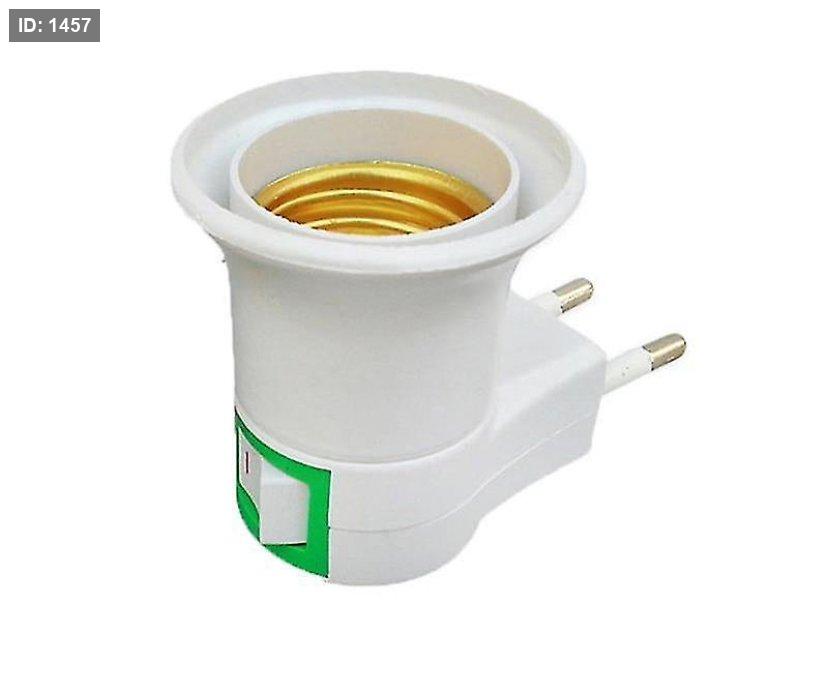 שקע נורה עם כפתור לחיצה