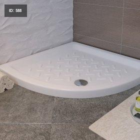 רצפת מקלחת 90/90 מעגלית