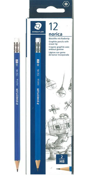 מארז  12 עפרונות כולל מחק STAEDTLER NORICA