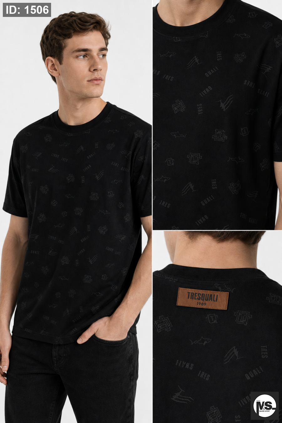 All Over burning T-Shirt Black