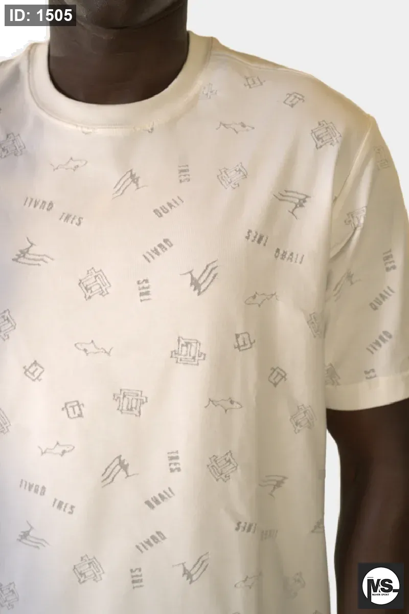 All Over burning T-Shirt white