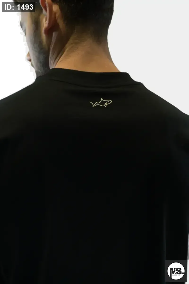 Over Size Captioned Collart - Shirt