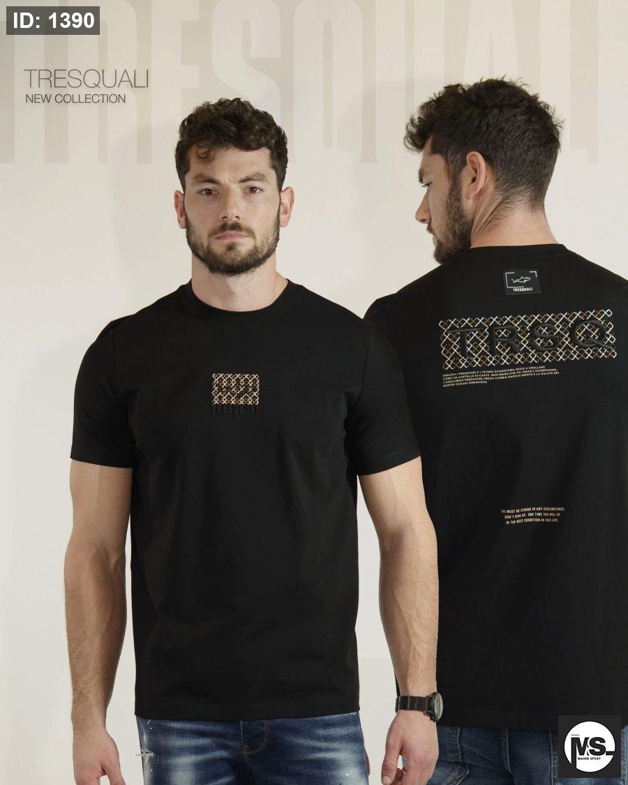 Men S/S C Tee Black