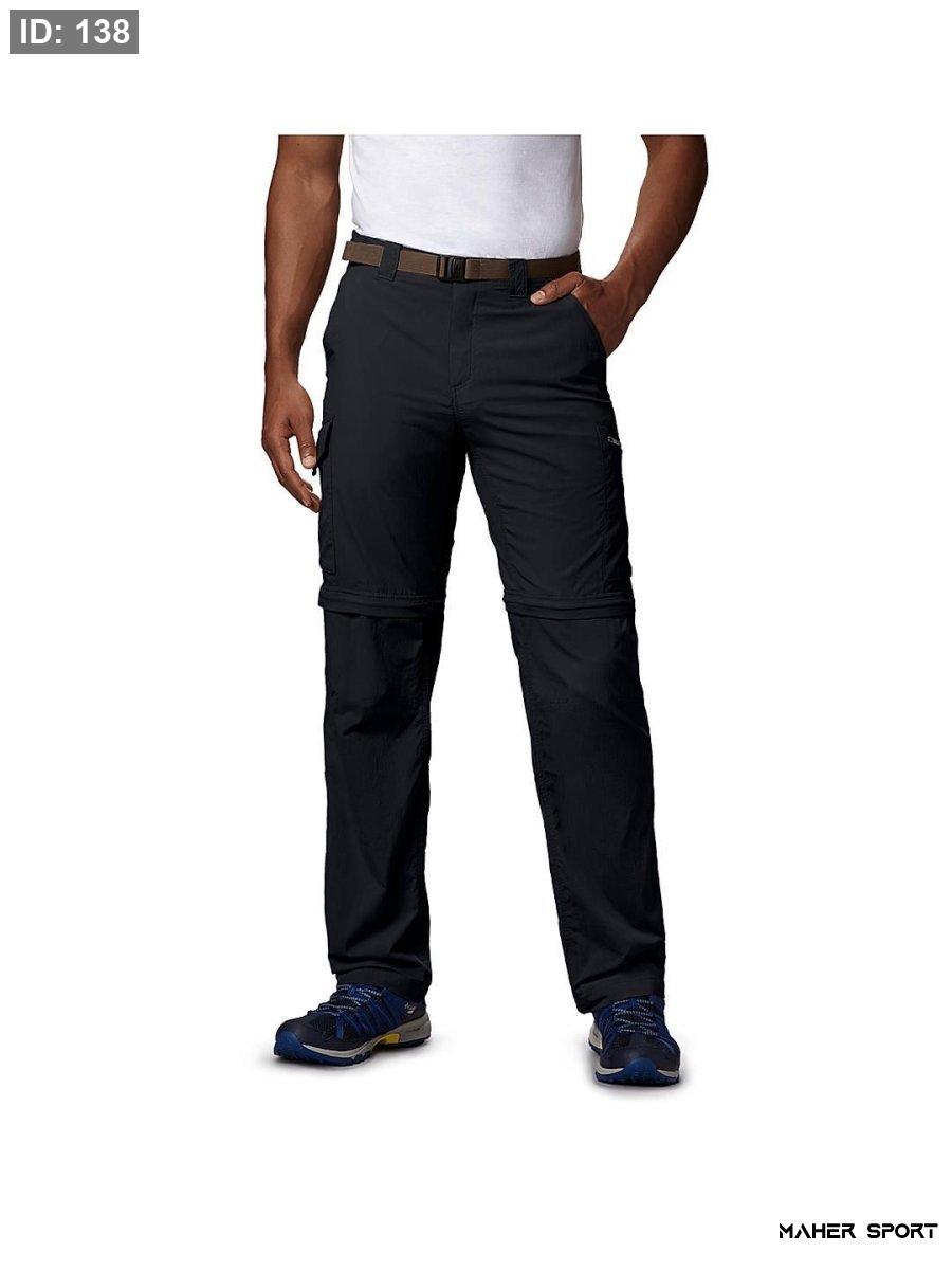 Columbia Men Black Silver Ridge מכנס להמרה