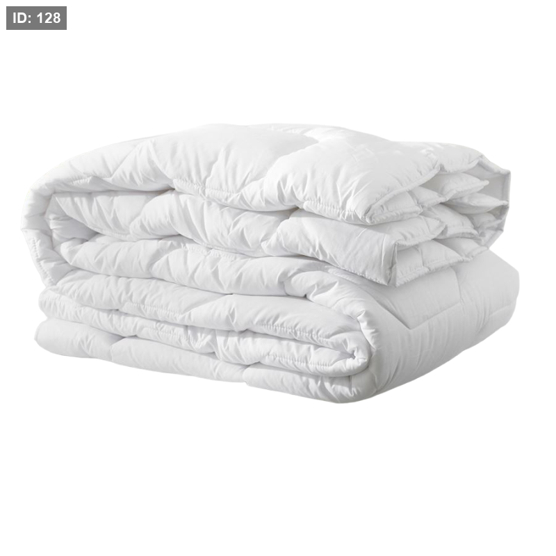 שמיכת פוך לבנה