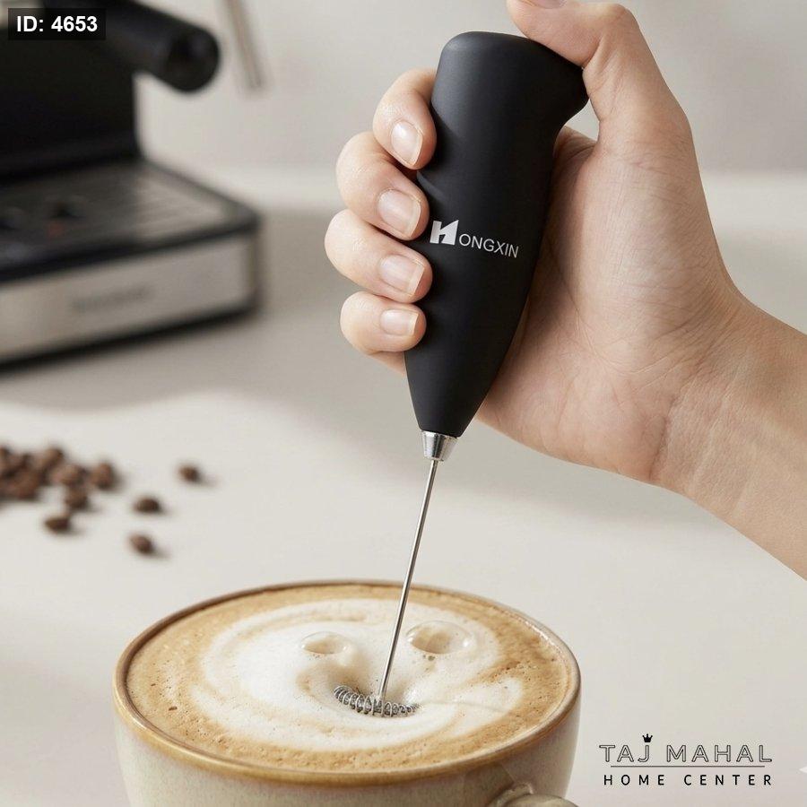 Portable electric milk frother