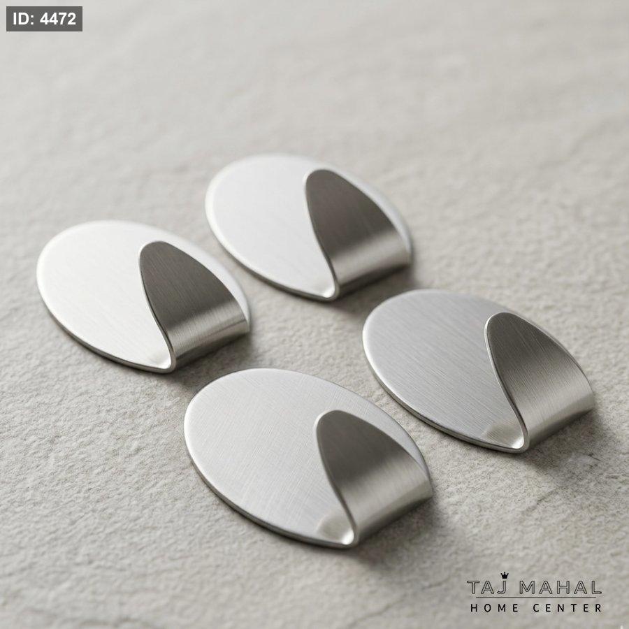 Self-adhesive stainless steel wall hangers