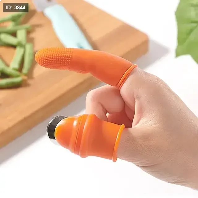 מגן אצבעות סיליקון עם חותך רב