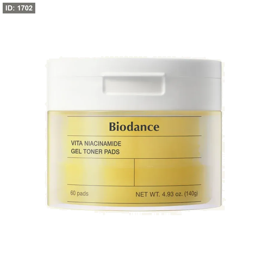 רפידות טונר ג'ל של Biodance Vita Niacinamide