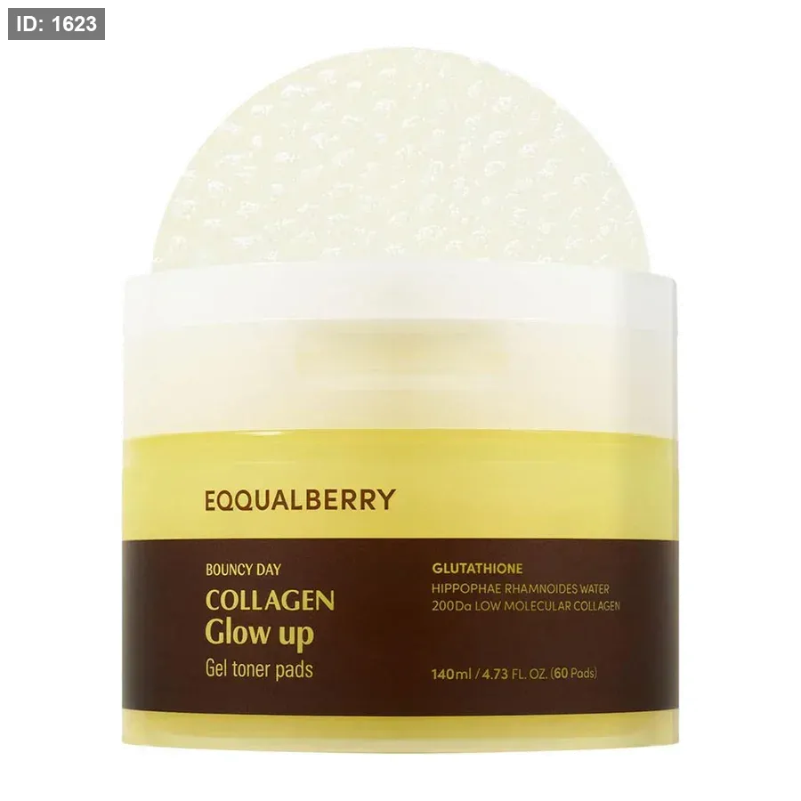 EQQUALBERRY קולגן גלו אפ ג'ל טונר Pad 60 פדים