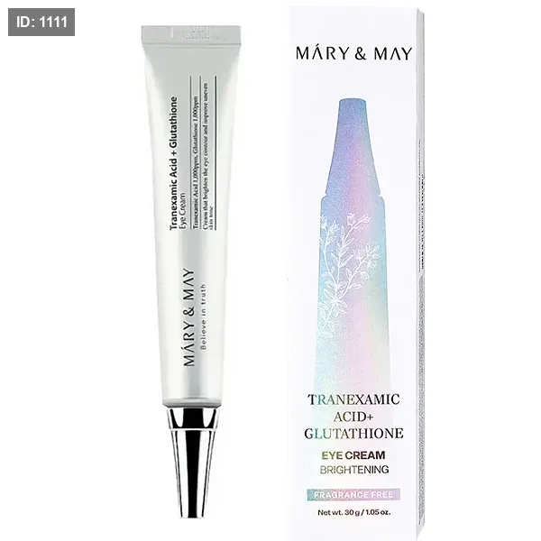 MARY & MAY TRANEXAMIC Acid + GLUTATHION Eye Cream - 30 מ"ל | Mary & May Tranexamic Acid + Glutathione Eye Cream - 30 מ"ל