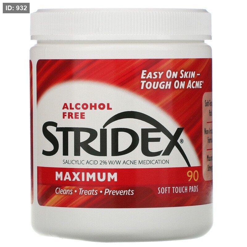 רפידות כותנה רכות של Stridex לשליטה באקנה