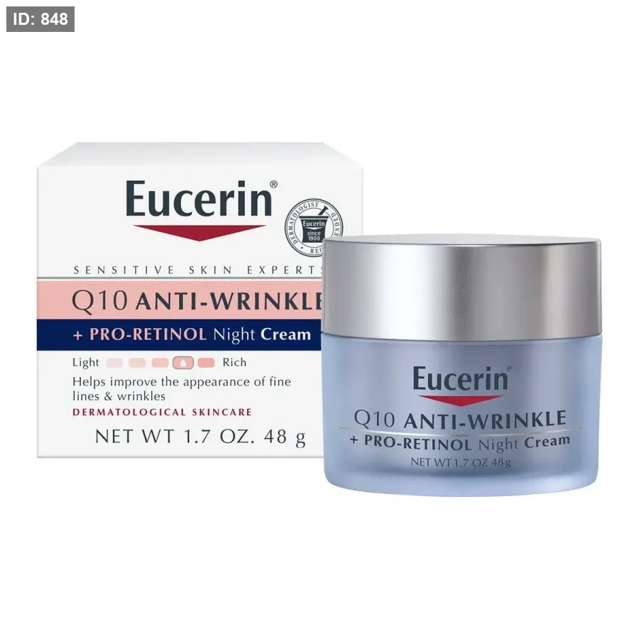 Eucerin Q10 קרם לילה נגד קמטים + פרו-רטינול