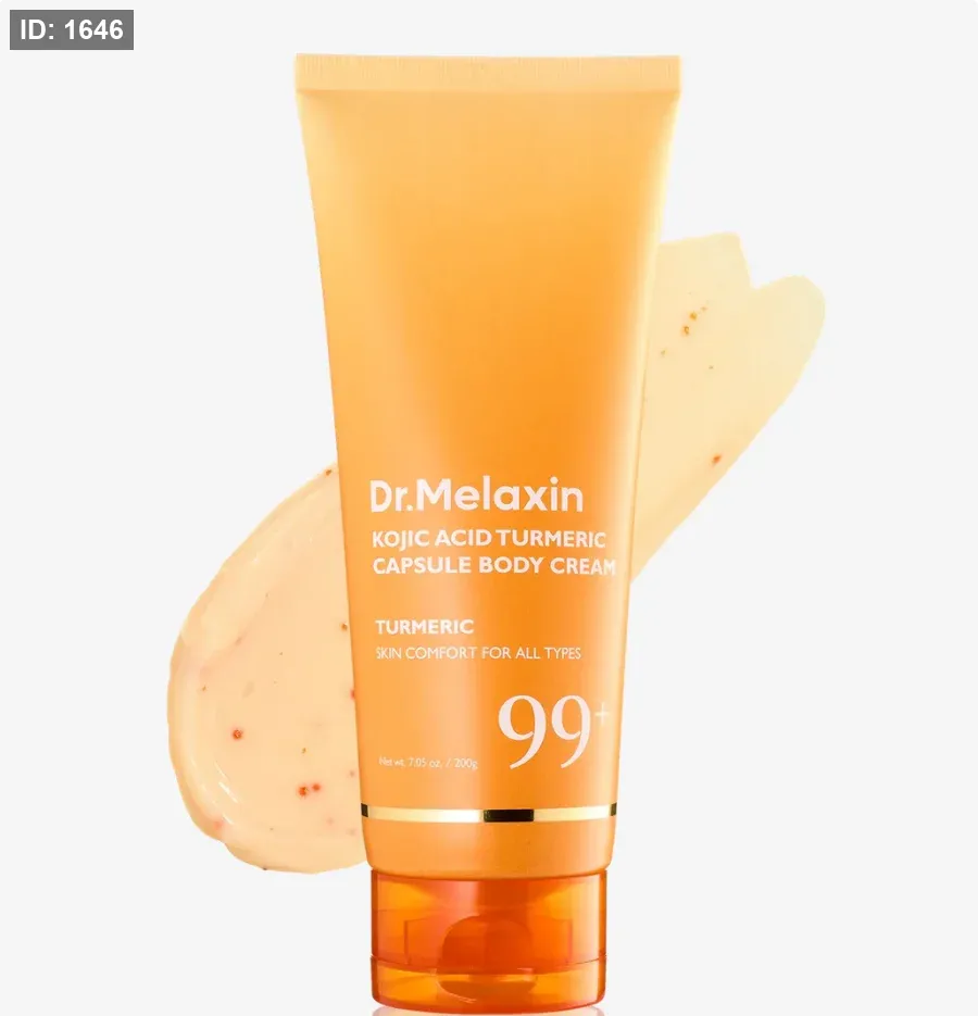 Dr.Melaxin Kojic Acid קרם גוף כמוסת כורכום 200 גרם