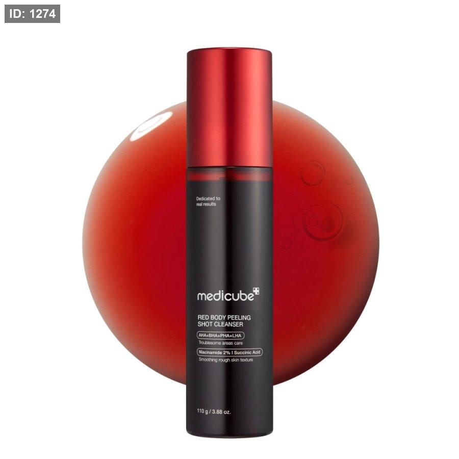 ميديكوب Medicube Red Acne Body Peeling Shot – مقشر الجسم العلاجي للحبوب والملمس الخشن