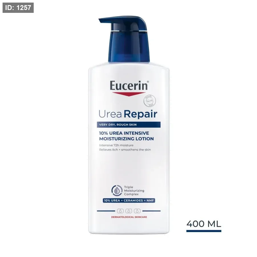 Eucerin UreaRepair PLUS 10% Urea Intensive Moisturizing Cream לעור יבש ומחוספס – 10% אוריאה: