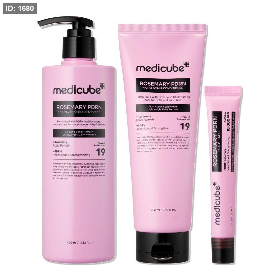 סט טיפוח שיער וקרקפת של Medicube Rosemary PDRN