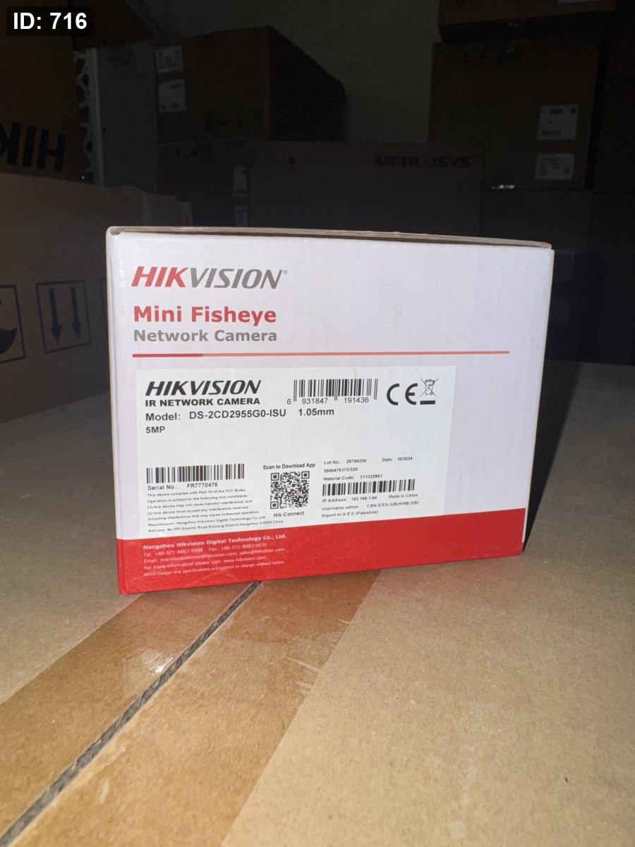 DS-2CD2955G0-ISU 1.05MM עין דג 5MP IR IP MIC