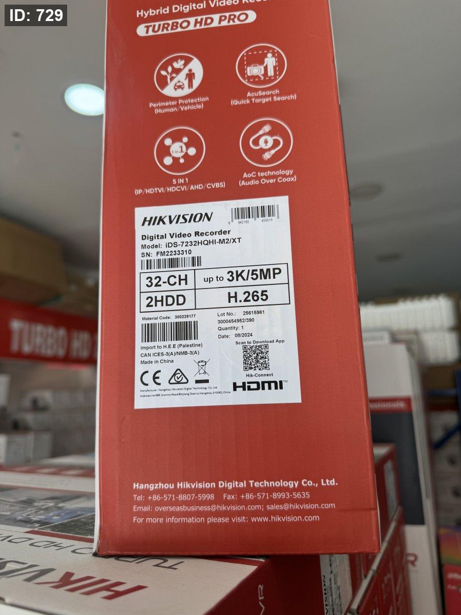DVR IDS-7232HQHI-M2/XT 32CH 5MP TVI
