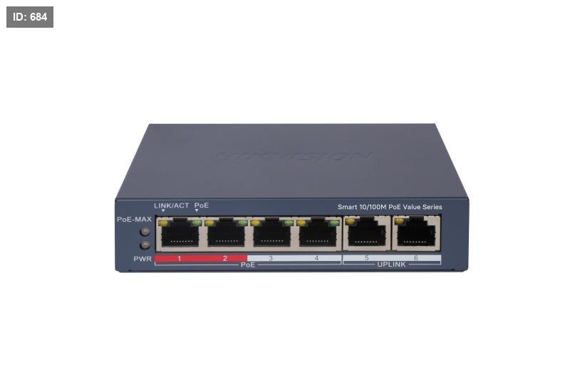 מתג מנוהל DS-3E1106P-EI/M POE בעל 4 יציאות
