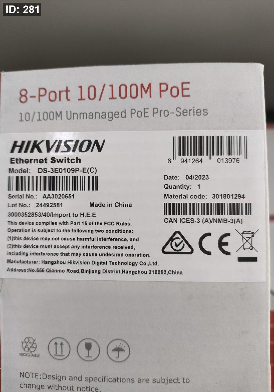 מתג DS-3E0109P-E(C) עם POE