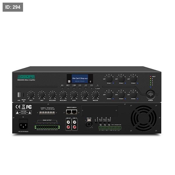DMA6250U 250W 6 אזורים מגבר מיקסר דיגיטלי עם תחנת זימון מרוחקת