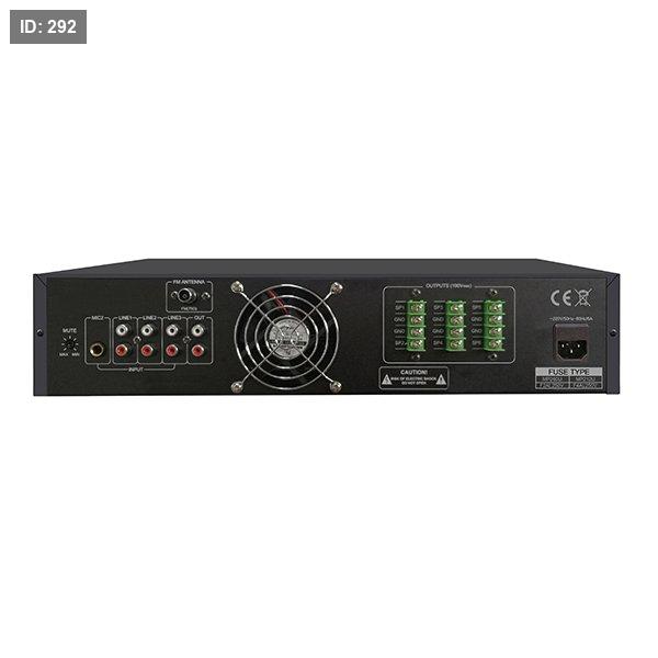 MP212U 120W 6 אזורים USB/SD/FM מיקסר מגבר