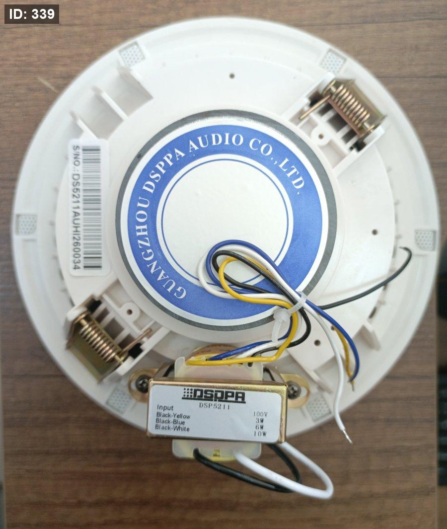 DSP5211 רמקול תקרה חדש ללא מסגרת קואקסיאלית 10W