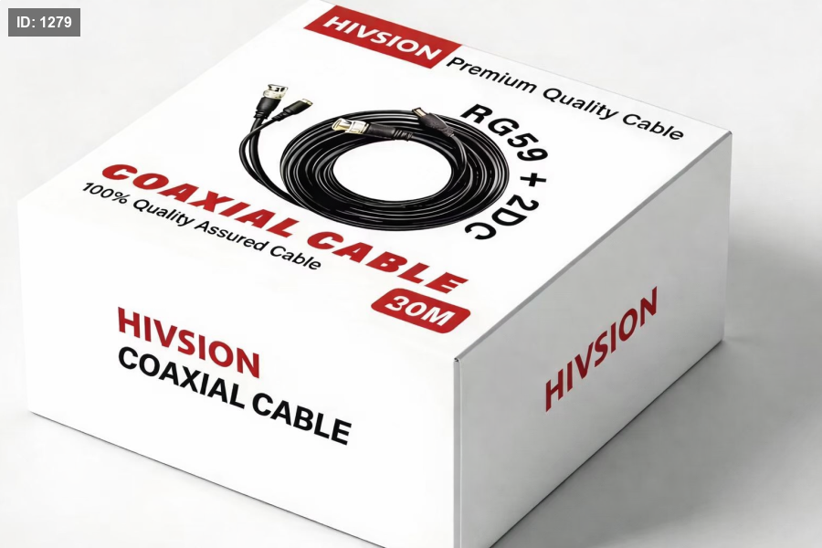 מצלמת כבל HIVISION RG59+DC 30M 4K