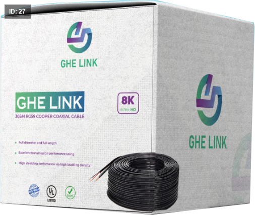 CABLE CAMERA RG59+DC 305M COPPER 8k