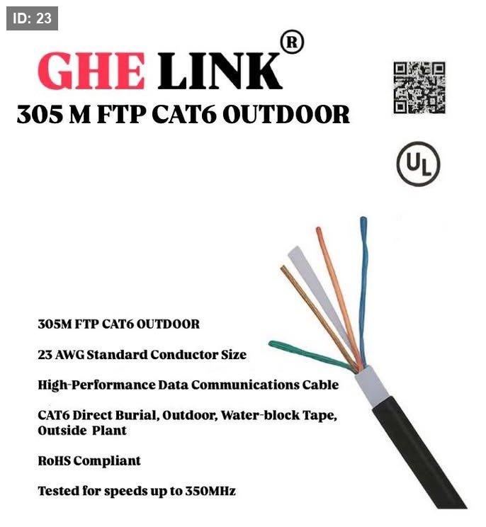 CAT6 CCA FTP 305M OUTDOOR NYY