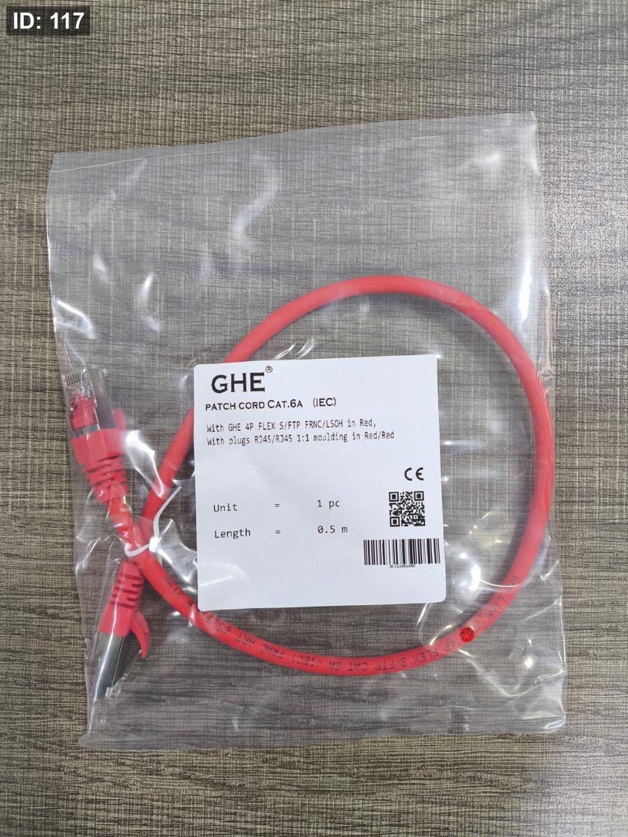 GHE P.CORD CAT6A 0.5M COPPER LSZH