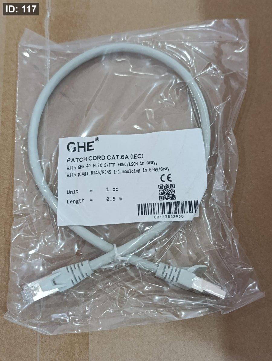 GHE P.CORD CAT6A 0.5M COPPER LSZH