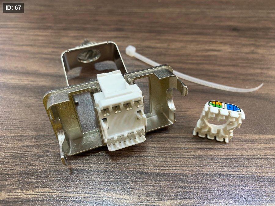 CAT7 FTP Keystone Jack (נקבה)