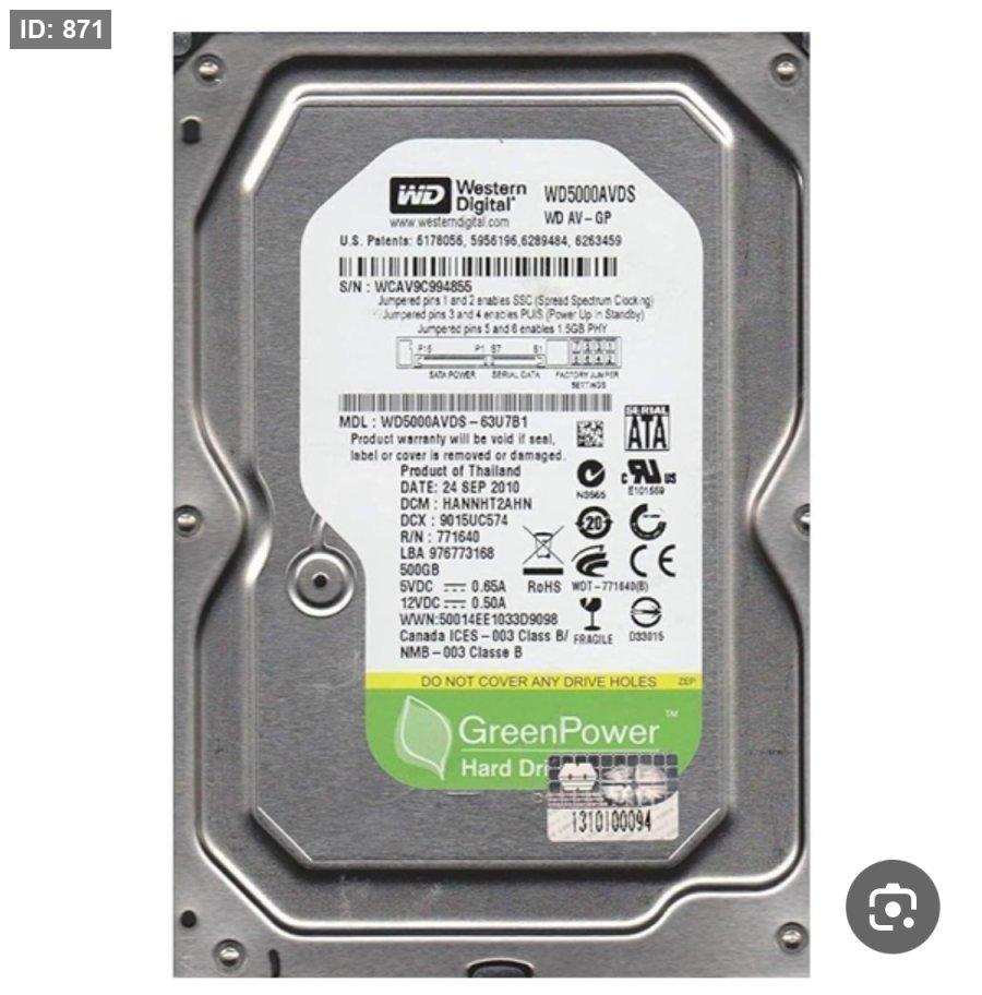 HDD 3TB WD משופץ