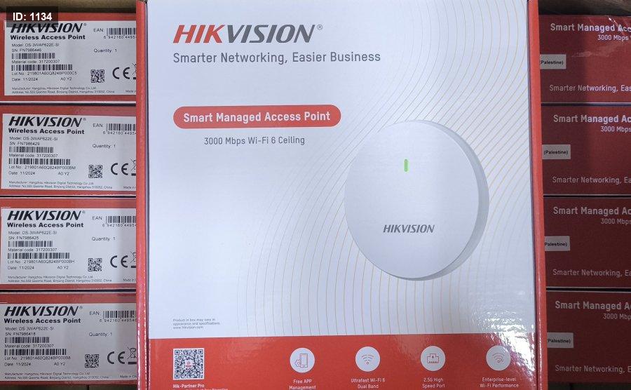 DS-3WAP622E-SI WiFi6 3000Mbps נקודת גישה לתקרה