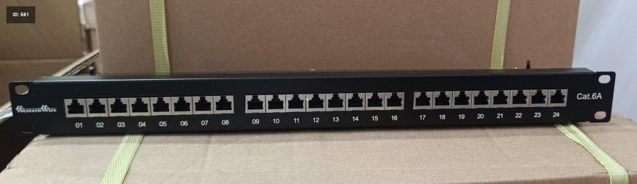 CAT6A FTP 24 יציאות FULL PATCH PANEL FTP FULL
