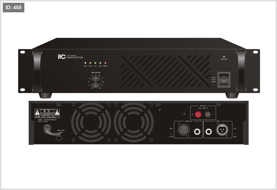 מגבר כוח דיגיטלי T-61000D