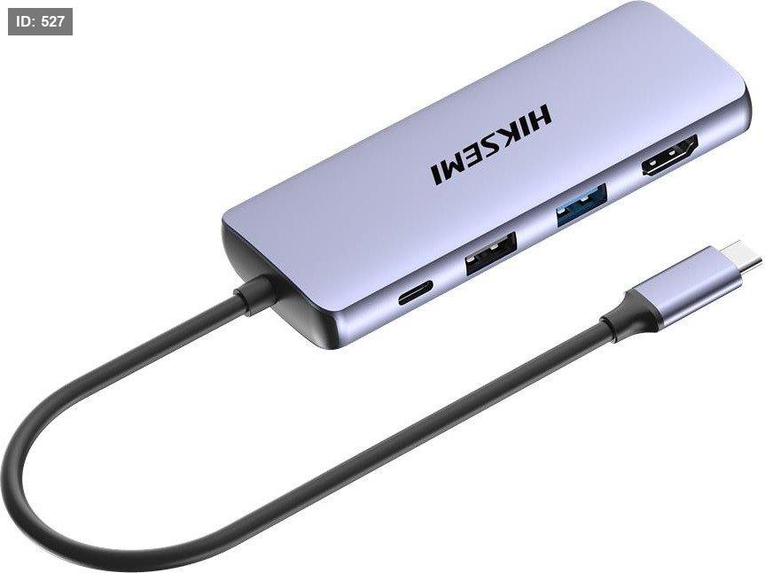 HS-HUB-DS8 טעינה מהירה, HDMI, SD, USB3.0*3 USB2.0