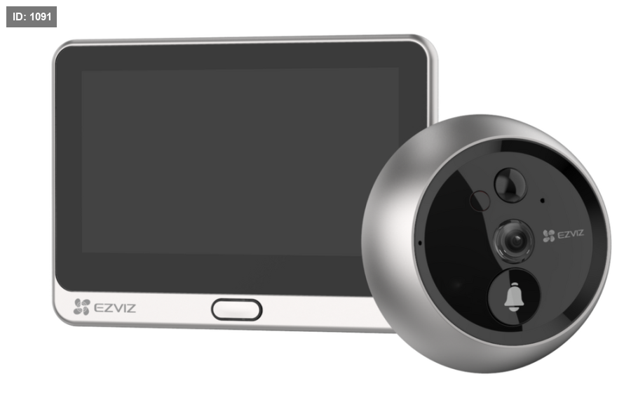 EZVIZ CS-DP2C WIFI מצלמת חור הצצה חכמה ומערכת פעמון