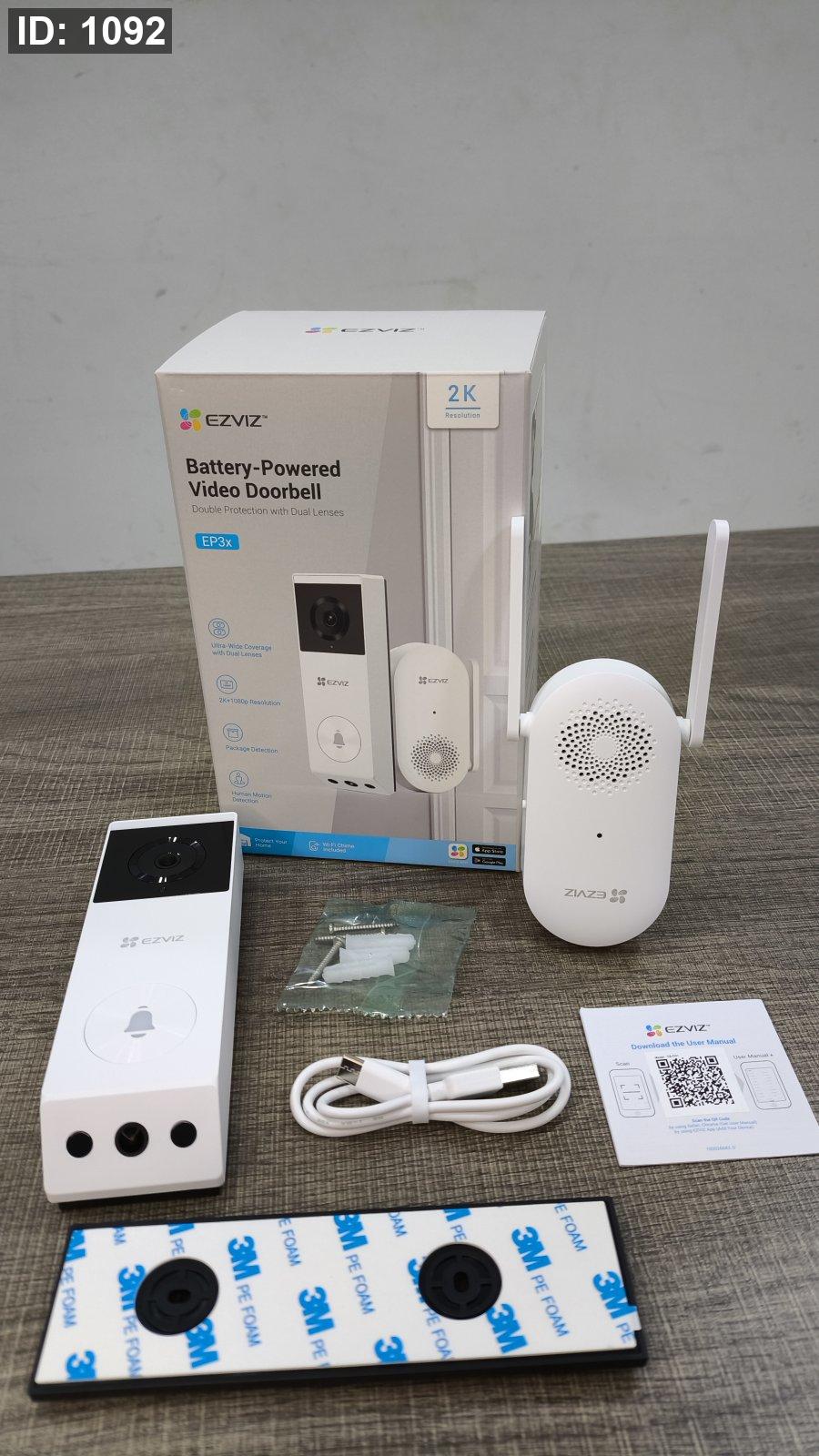 EZVIZ CS-EP3x (3MP+2MP) WIFI dual-lens video doorbell system