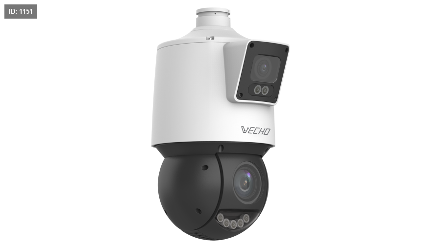 PTZ VEC-IPP244X25-LED-AI 25X 4MP + 4MP