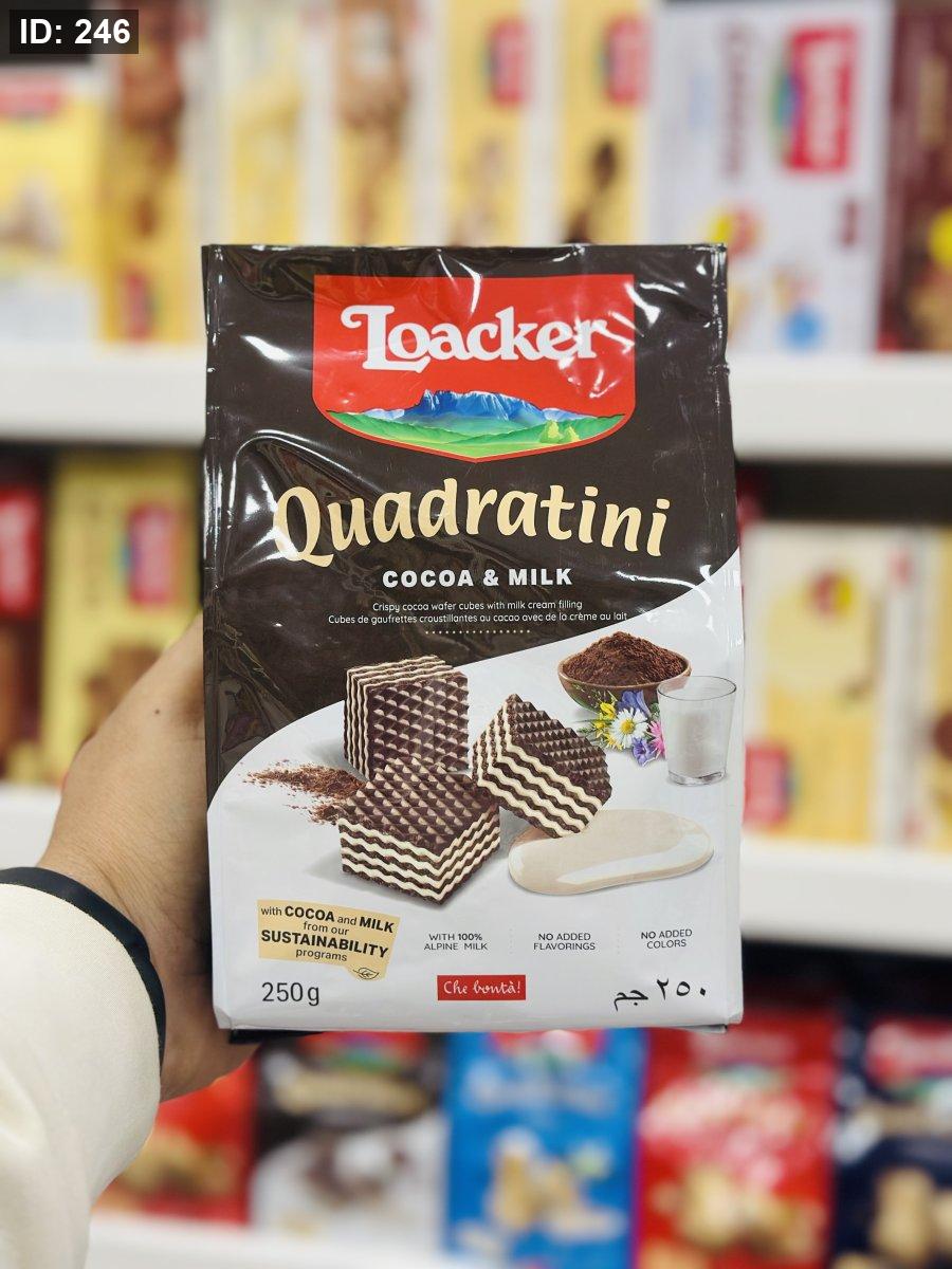 Loacker Quadratini 250 גרם