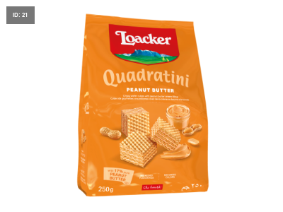 Loacker Wafer Quadratene 220 גרם