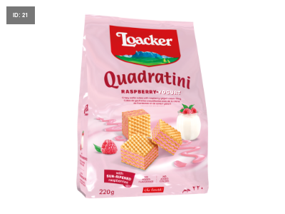Loacker Wafer Quadratene 220 גרם