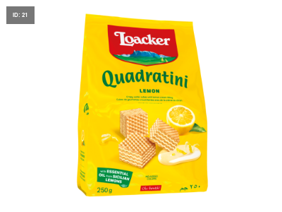 Loacker Wafer Quadratene 220 גרם