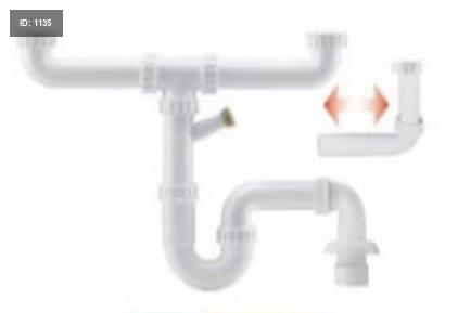 סיפון מדיח כלים איטלקי ללא ראש וחור למדיח כלים