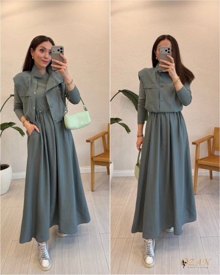 סט חצאית תחרה